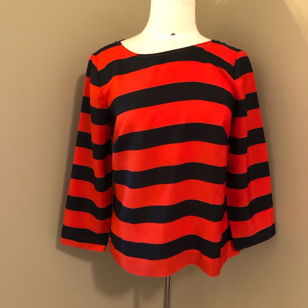 JCrew Striped Blouse Size Small